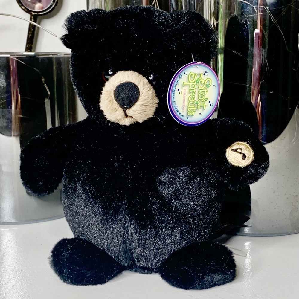 NWT roaring black bear stuffed animal